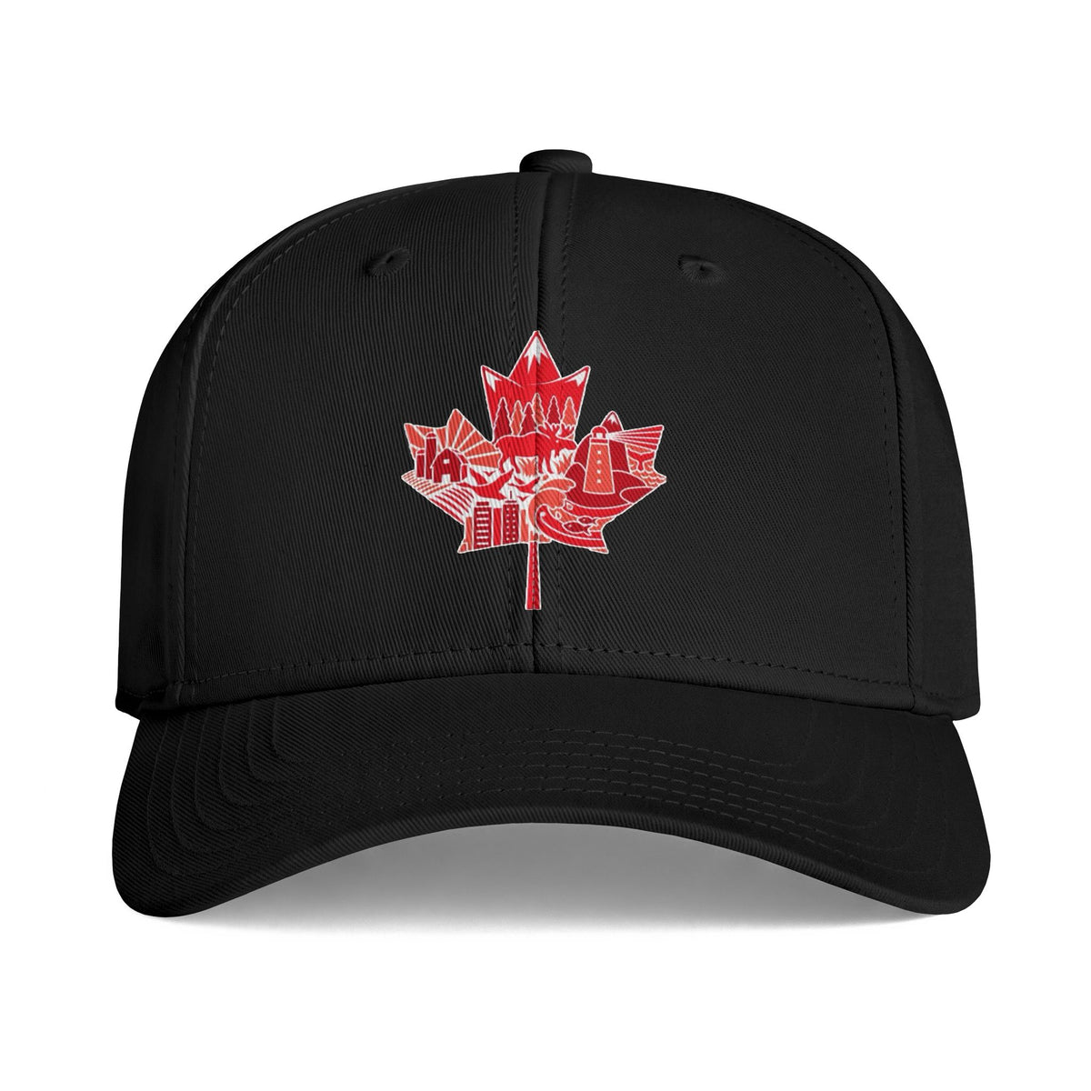 Canadian Maple Leaf Icon Cap – Red Skyline Patch Baseball Hat