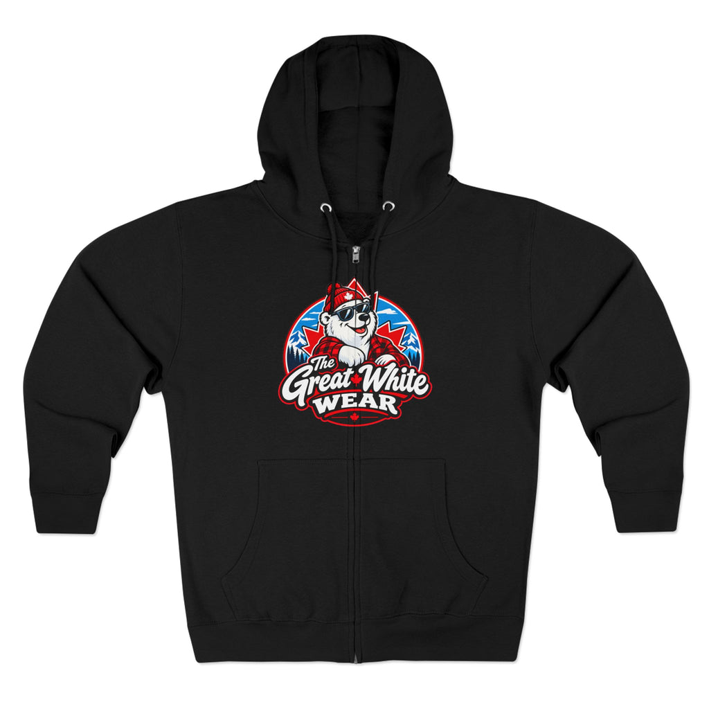 Great White Wear Polar Bear Mens Graphic Hoodie