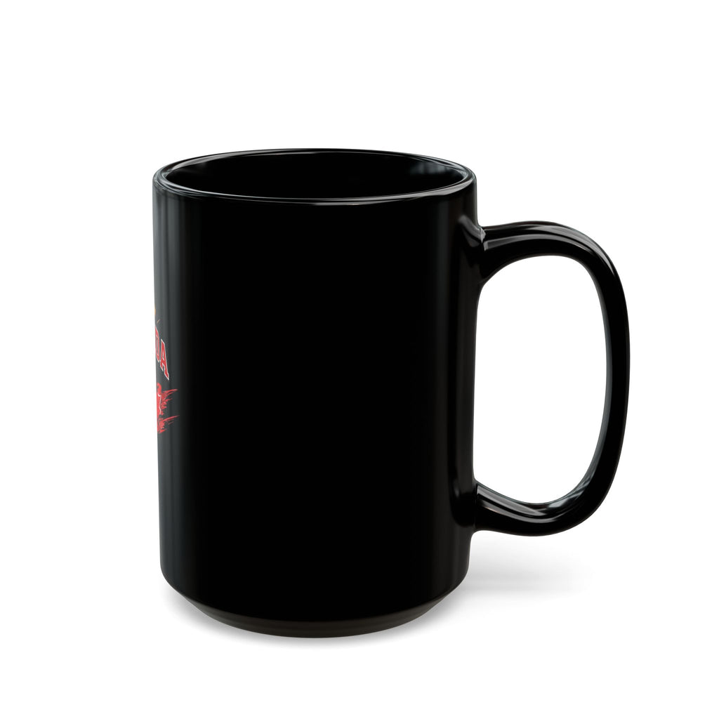 Canada Maple Leaf Black Mug — Vintage Red Leaf Coffee Cup (11oz/15oz)