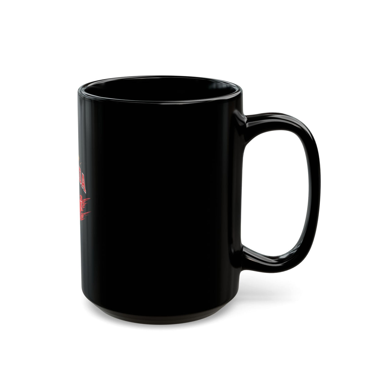 Canada Maple Leaf Black Mug — Vintage Red Leaf Coffee Cup (11oz/15oz)