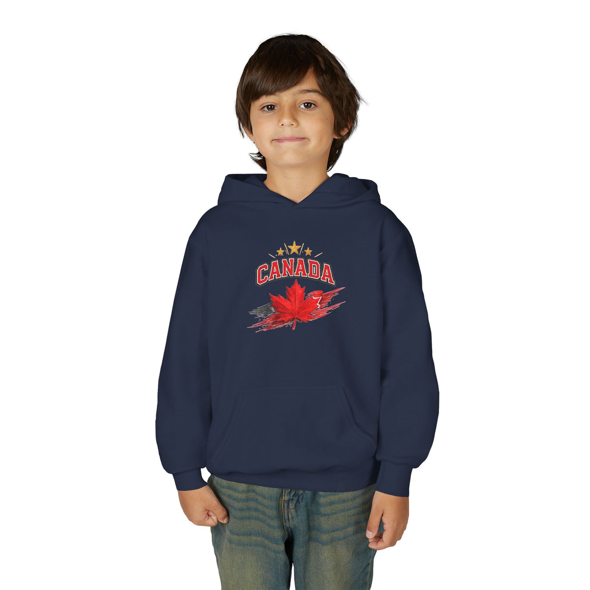 Canada Maple Leaf Youth Hoodie — Patriotic Canadian Youth  Sweatshirt