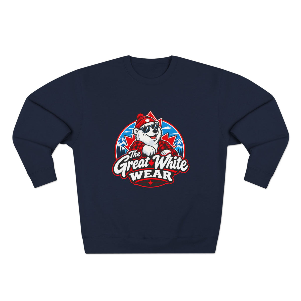 Great White Wear Polar Bear Mens Graphic Sweater