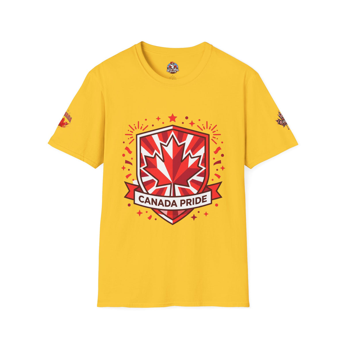 Womens Canada Pride T-Shirt — Red Maple Shield Canada Pride Tee