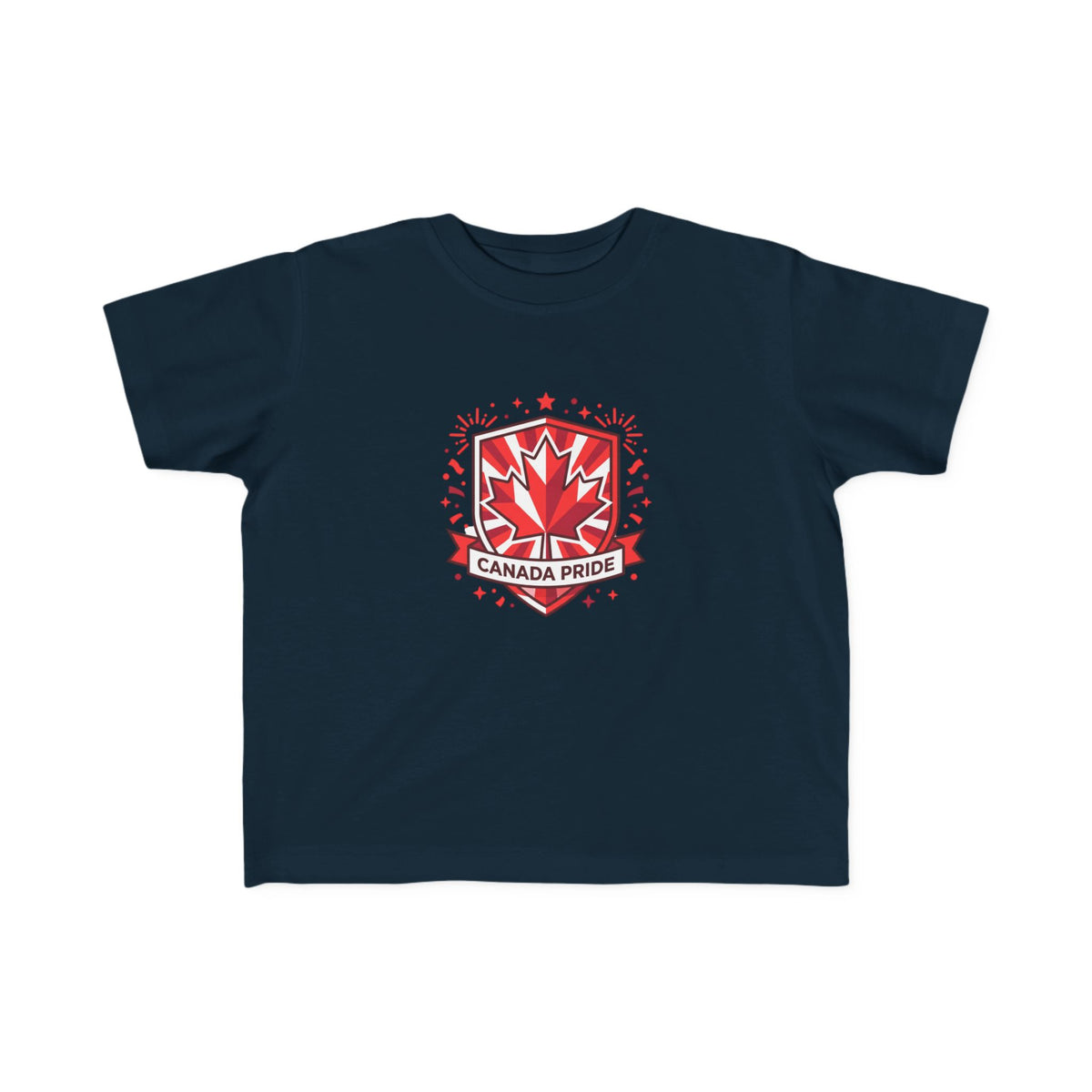 Toddler Canada Pride Tee — Red Maple Leaf Crest Toddlers' Shirt