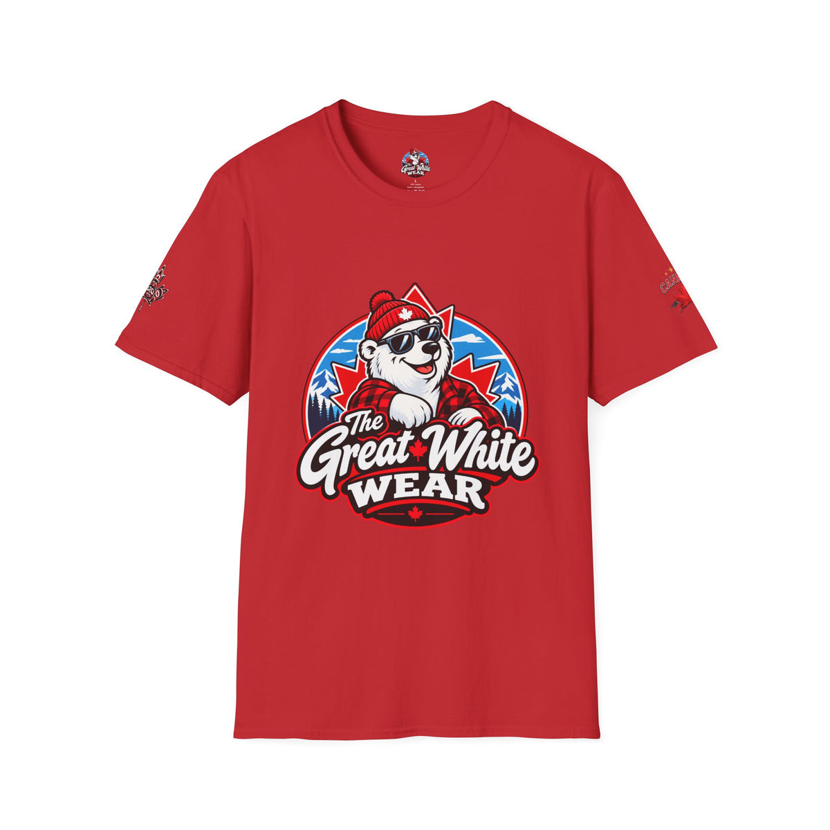 Great White Wear Polar Bear Mens Graphic T‑Shirt