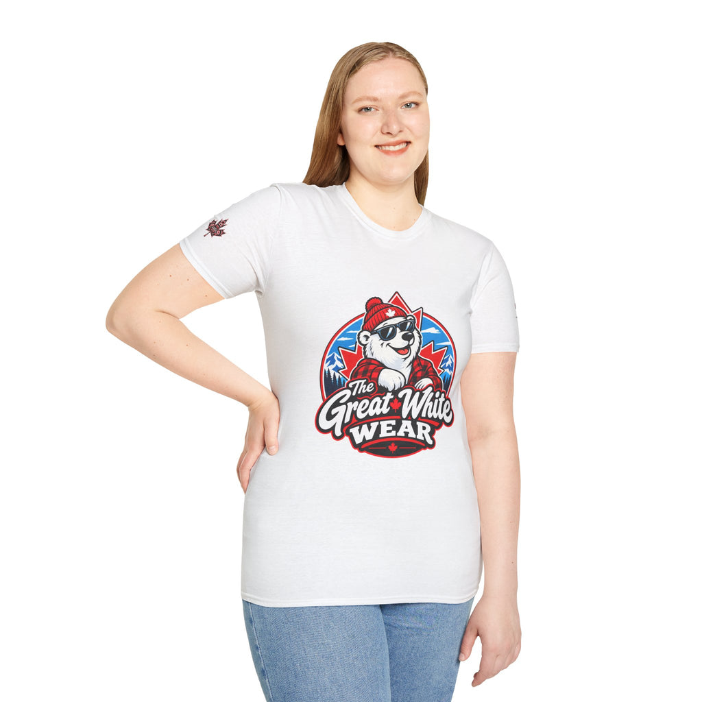 Great White Wear Polar Bear Womens Graphic T‑Shirt