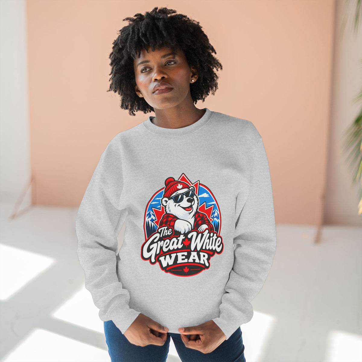 Great White Wear Polar Bear Womens Graphic Sweater