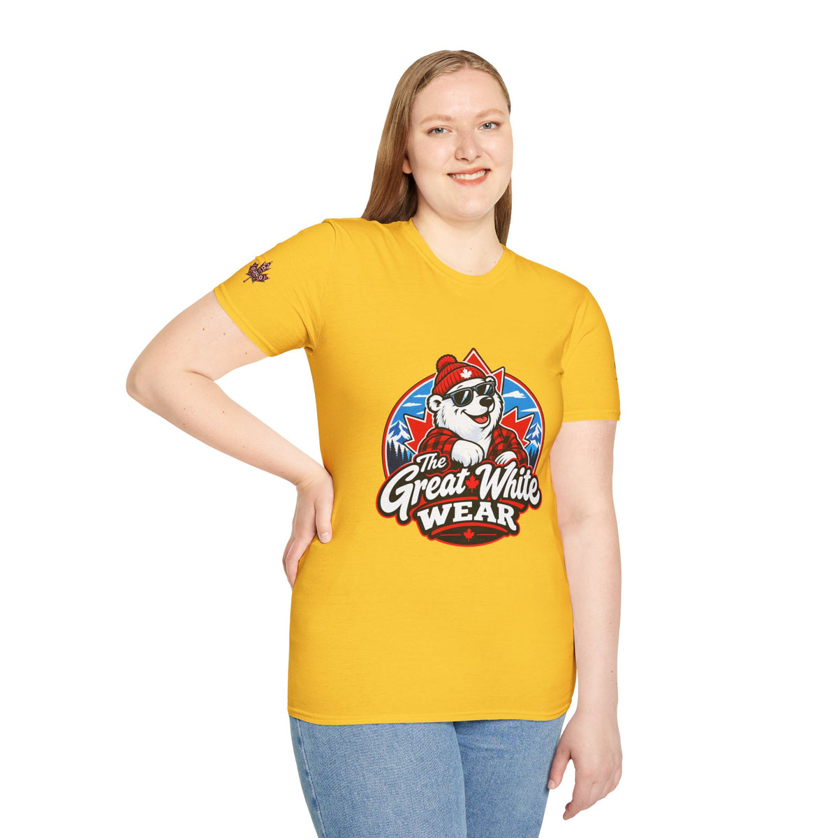 Great White Wear Polar Bear Womens Graphic T‑Shirt