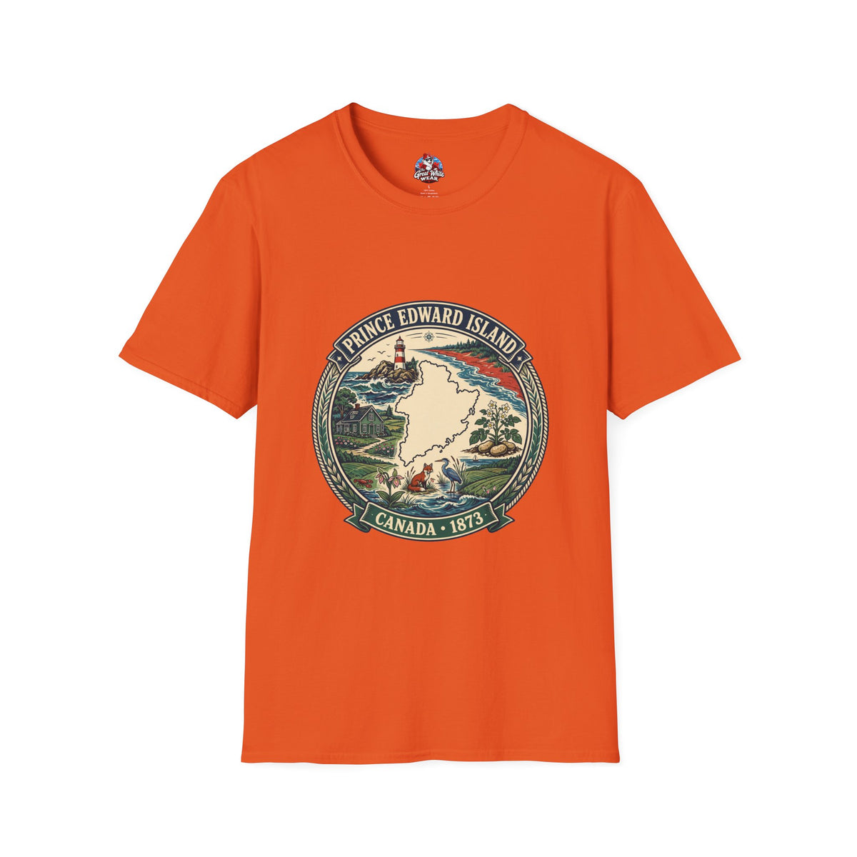 Prince Edward Island Vintage Map T-Shirt — Canada 1873 Travel Tee