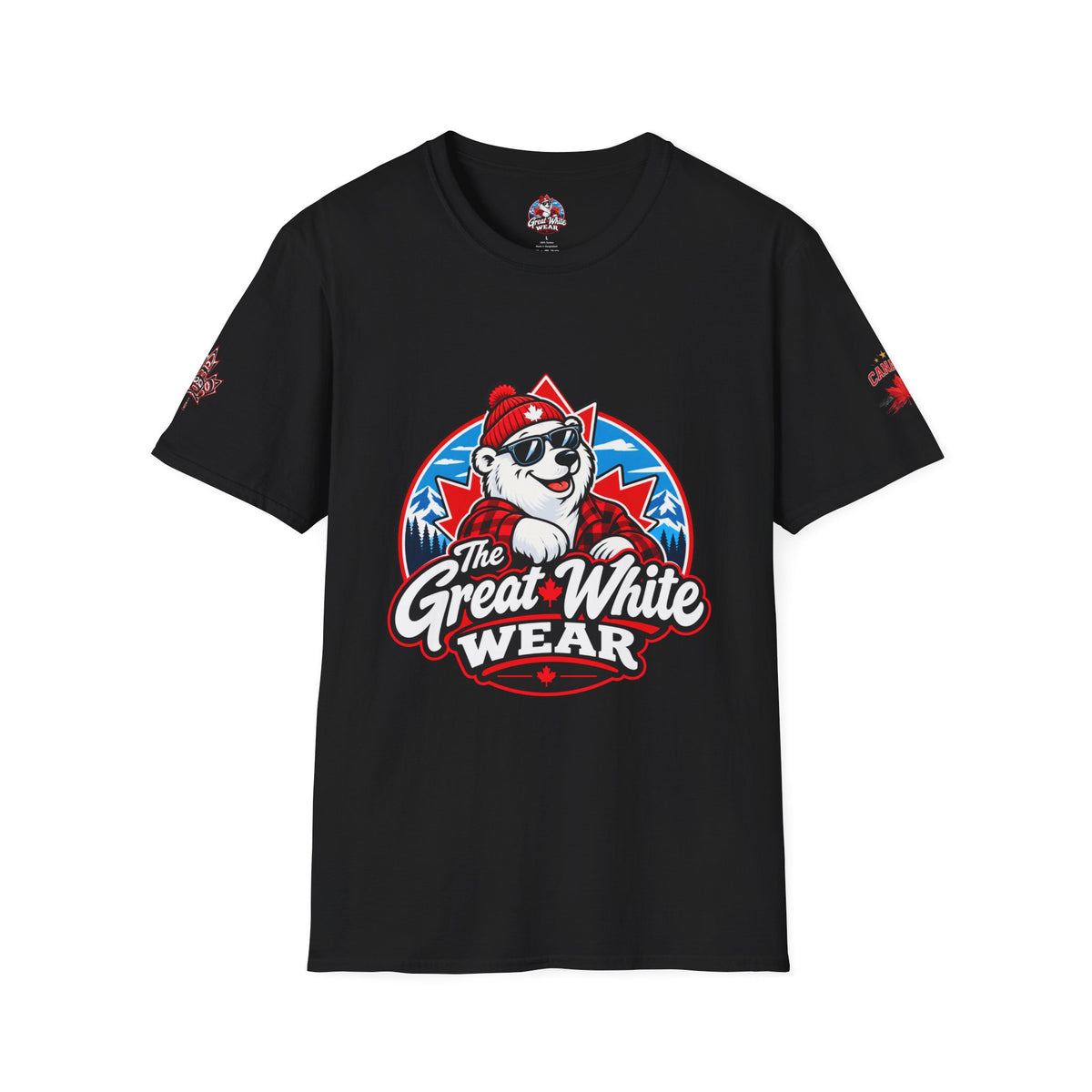 Great White Wear Polar Bear Mens Graphic T‑Shirt