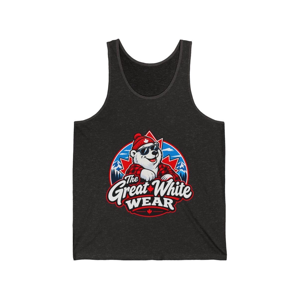 Great White Wear Polar Bear Mens Graphic Tank Top