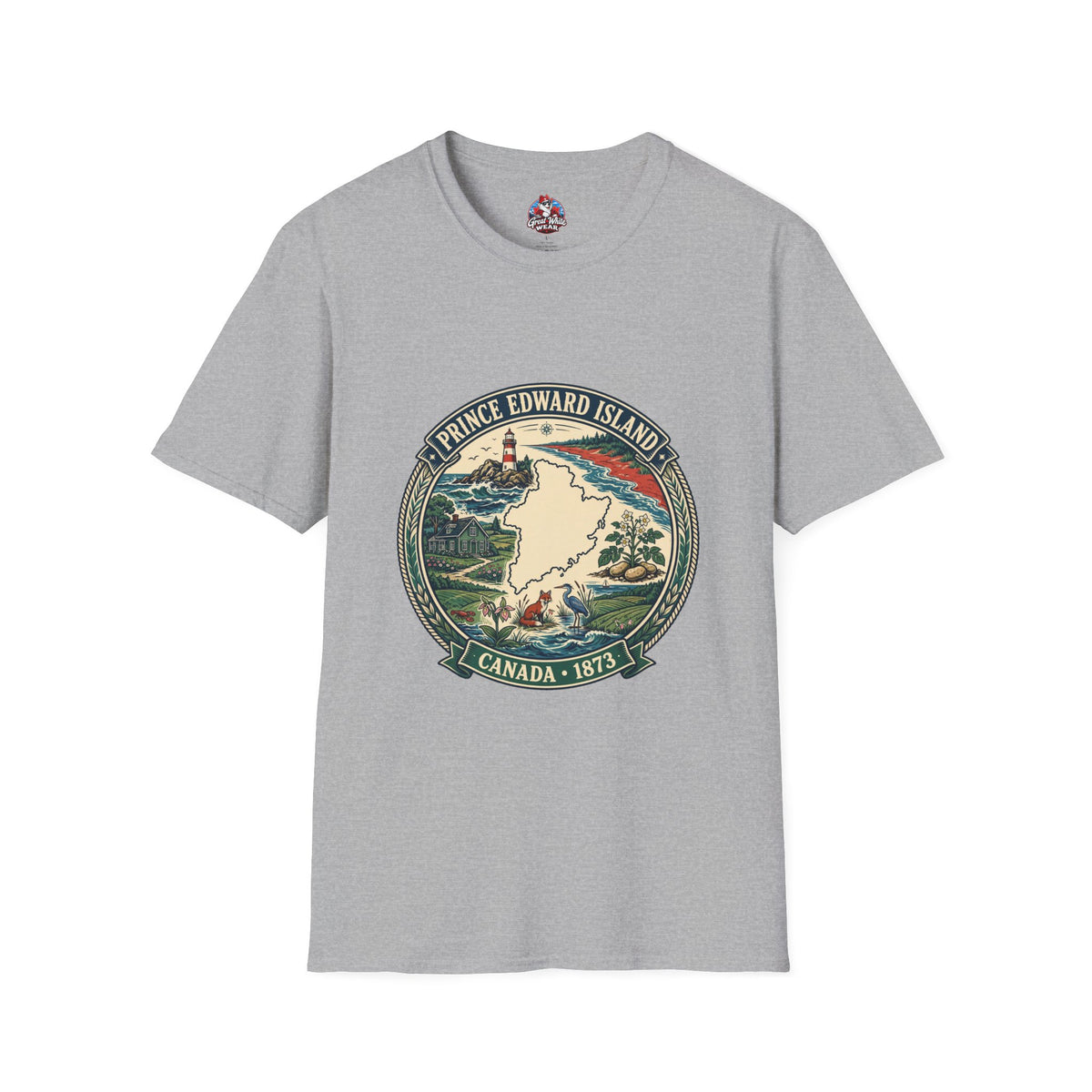 Prince Edward Island Vintage Map T-Shirt — Canada 1873 Travel Tee