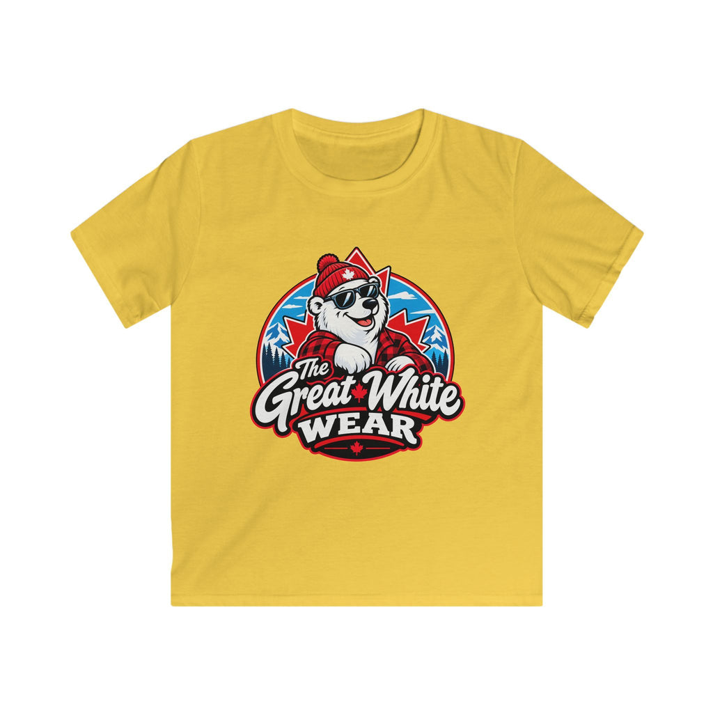 Great White Wear Polar Bear Kids Graphic T‑Shirt