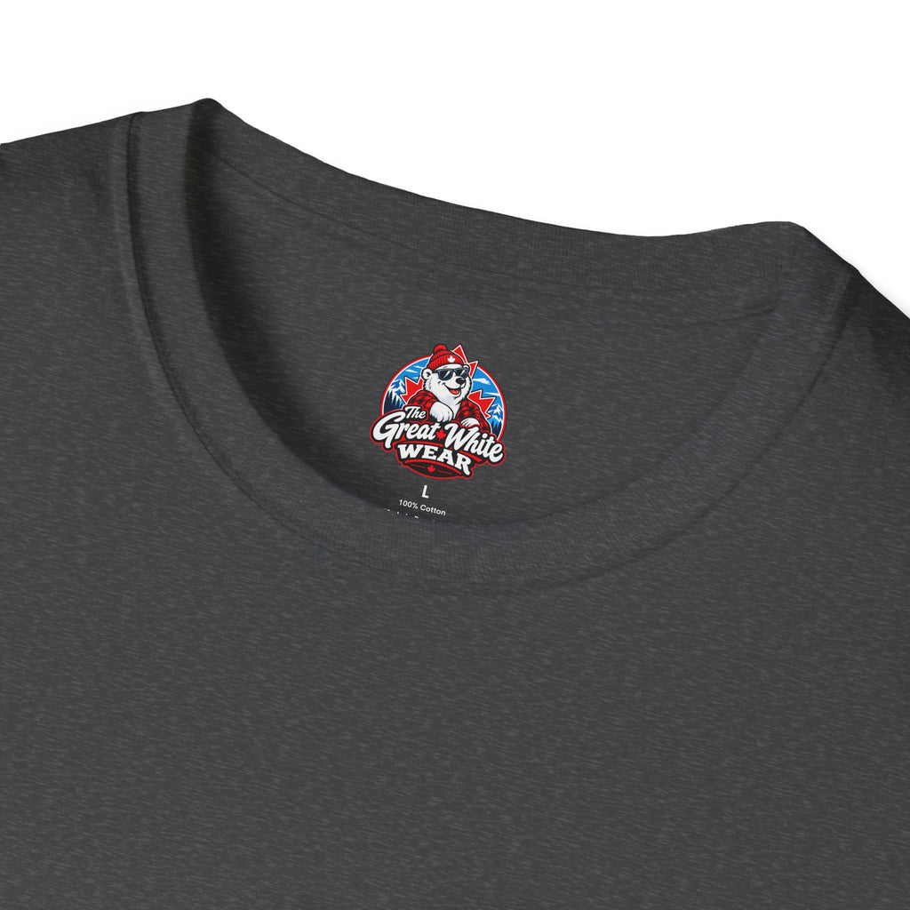 Canada Heartbeat T-Shirt — Red Maple Leaf ECG Design