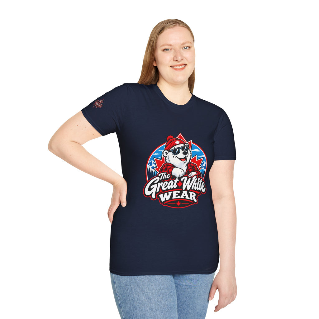 Great White Wear Polar Bear Womens Graphic T‑Shirt