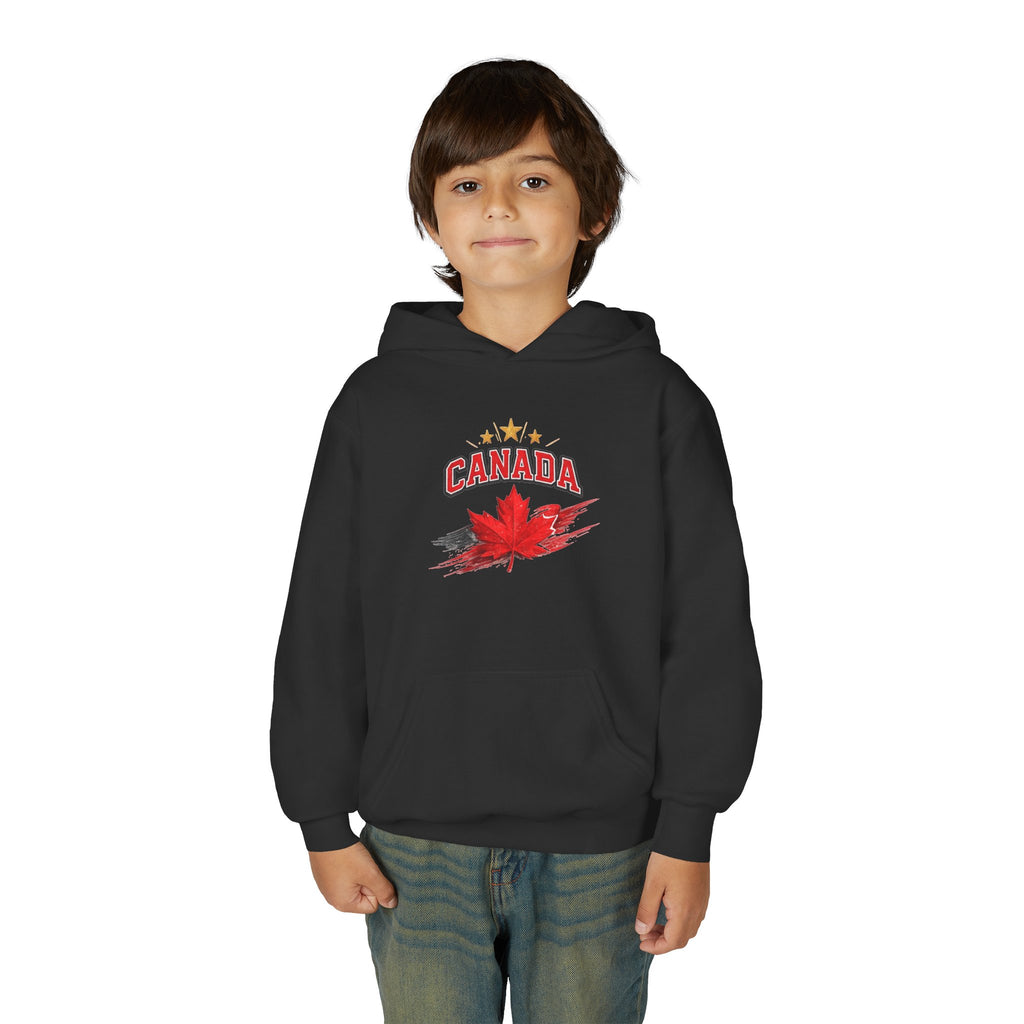 Canada Maple Leaf Youth Hoodie — Patriotic Canadian Youth  Sweatshirt