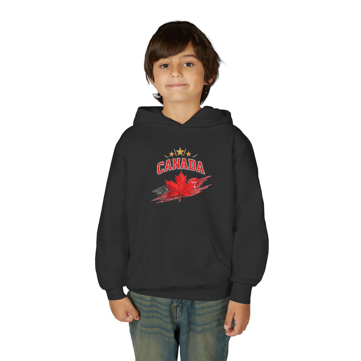 Canada Maple Leaf Youth Hoodie — Patriotic Canadian Youth  Sweatshirt