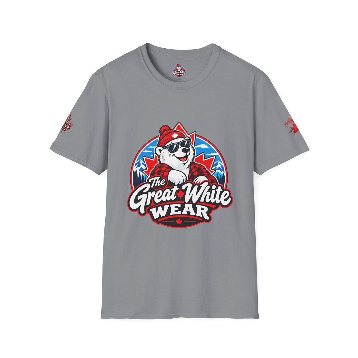 Great White Wear Polar Bear Mens Graphic T‑Shirt