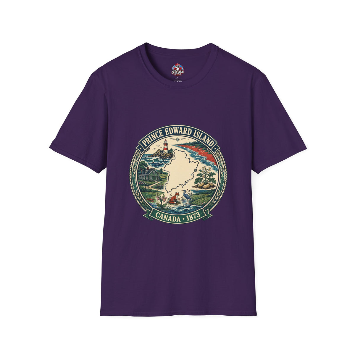 Prince Edward Island Vintage Map T-Shirt — Canada 1873 Travel Tee