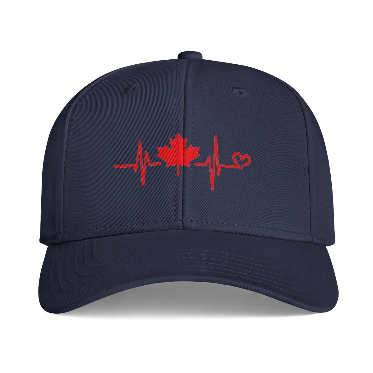Canada Heartbeat Cap — Maple Leaf ECG Hat