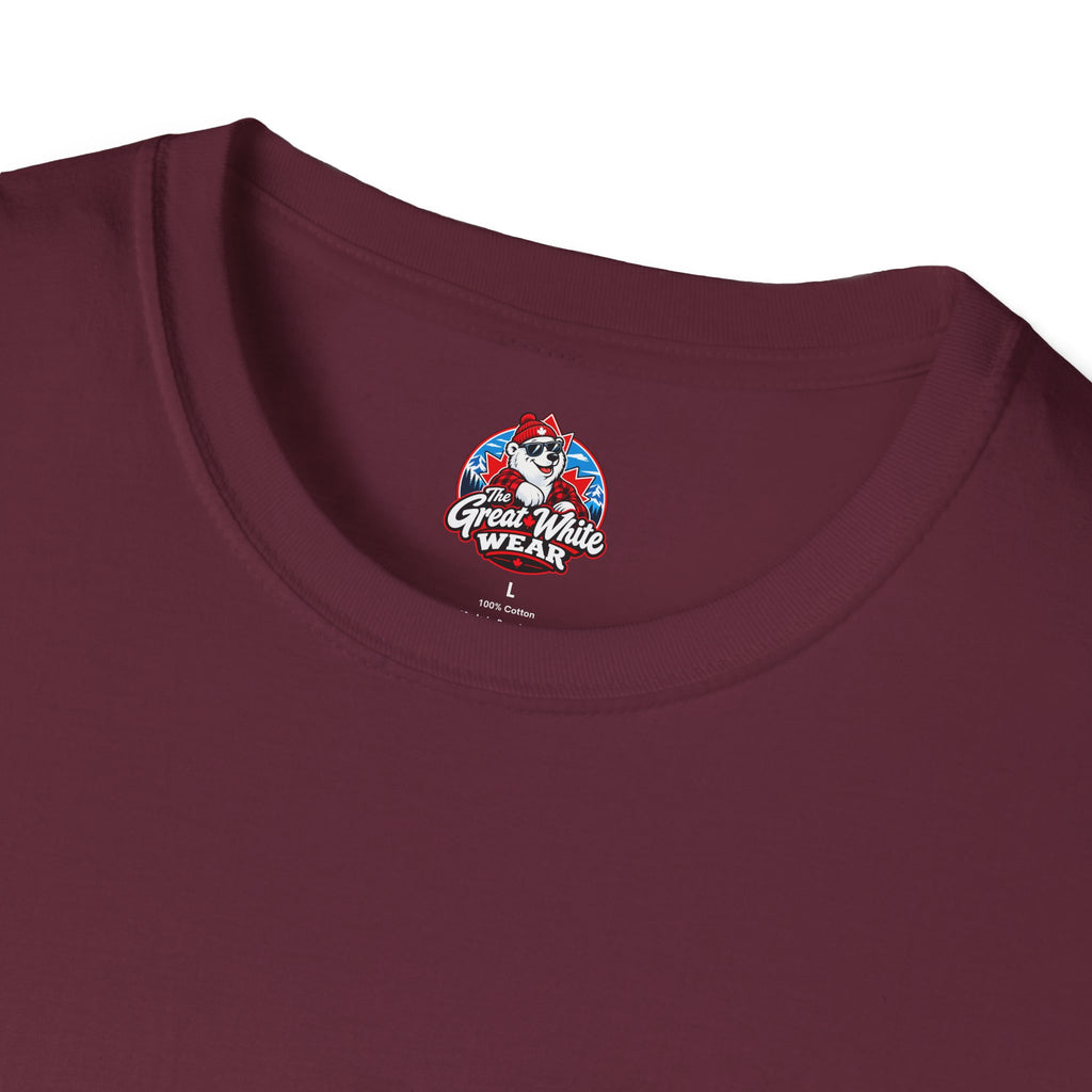 Canada Heartbeat T-Shirt — Red Maple Leaf ECG Design