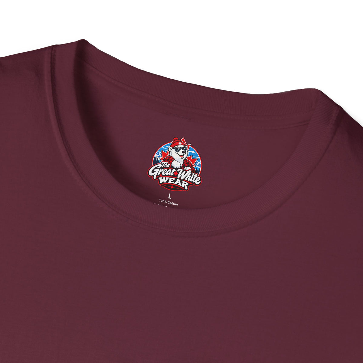 Canada Heartbeat T-Shirt — Red Maple Leaf ECG Design