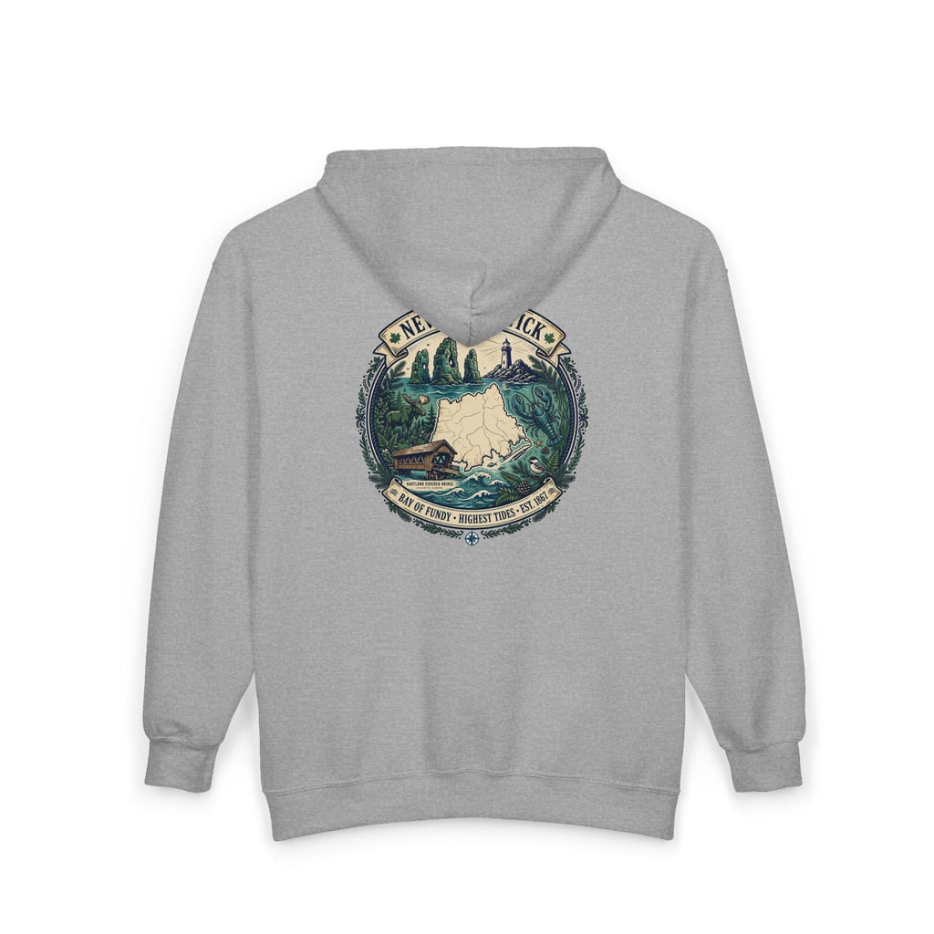 New Brunswick Vintage  Map Hoodie