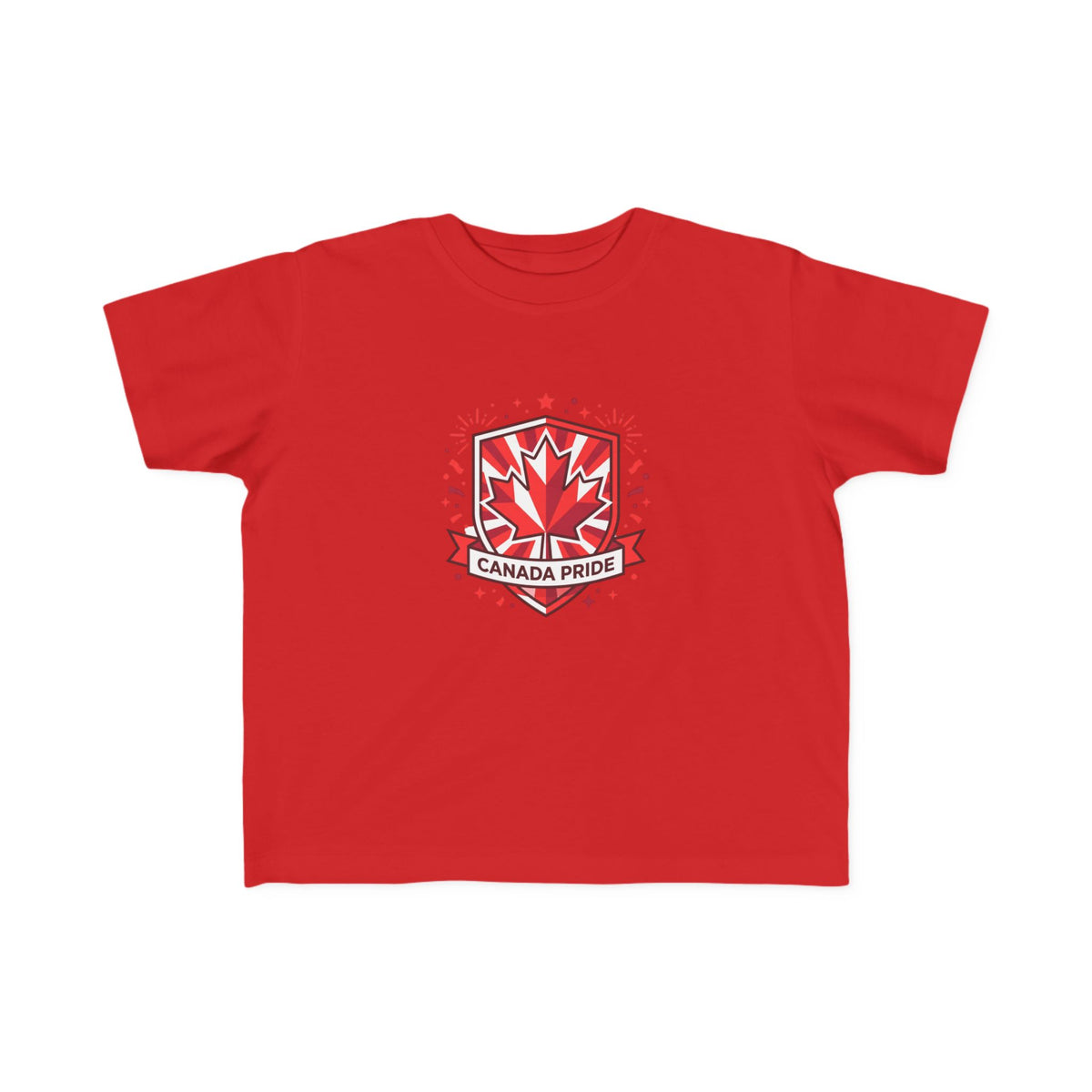 Toddler Canada Pride Tee — Red Maple Leaf Crest Toddlers' Shirt