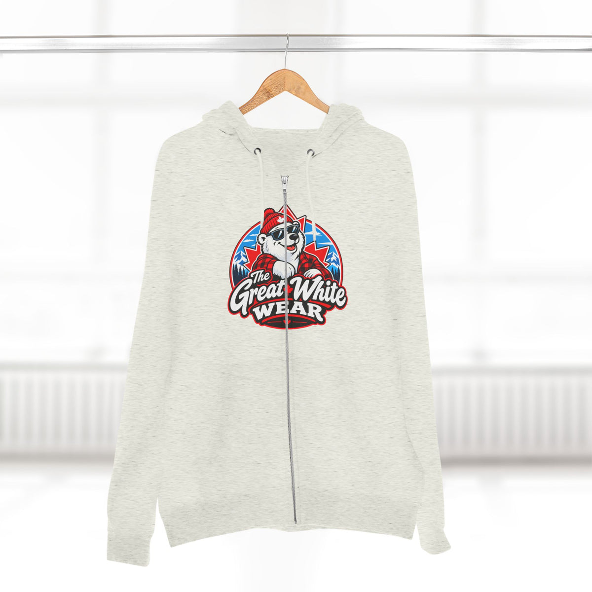 Great White Wear Polar Bear Womens Graphic Hoodie