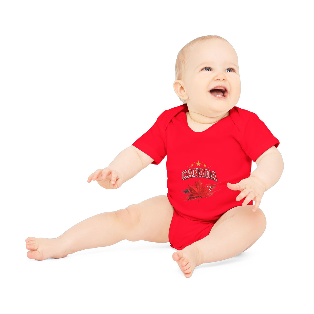Canada Maple Leaf Baby Bodysuit — Canadian Pride Infant Onesie