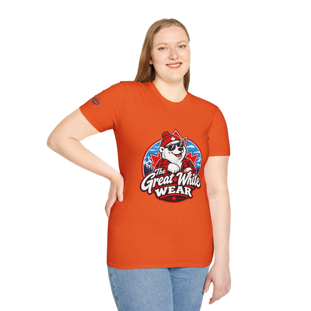Great White Wear Polar Bear Womens Graphic T‑Shirt