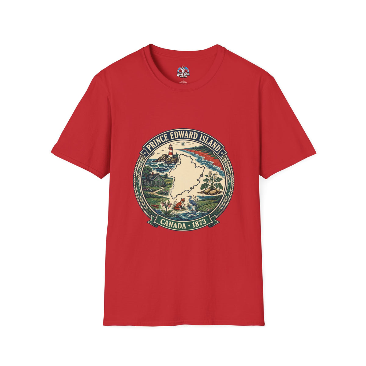 Prince Edward Island Vintage Map T-Shirt — Canada 1873 Travel Tee