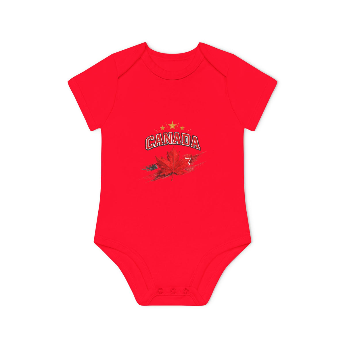 Canada Maple Leaf Baby Bodysuit — Canadian Pride Infant Onesie