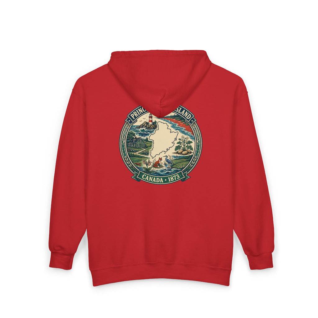 Prince Edward Island Vintage Map Hoodie— Canada 1873 Travel Hoodie