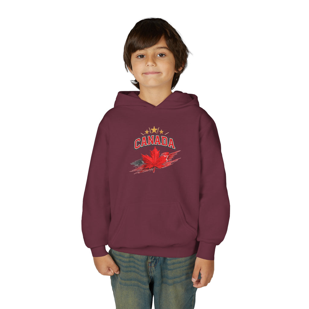 Canada Maple Leaf Youth Hoodie — Patriotic Canadian Youth  Sweatshirt