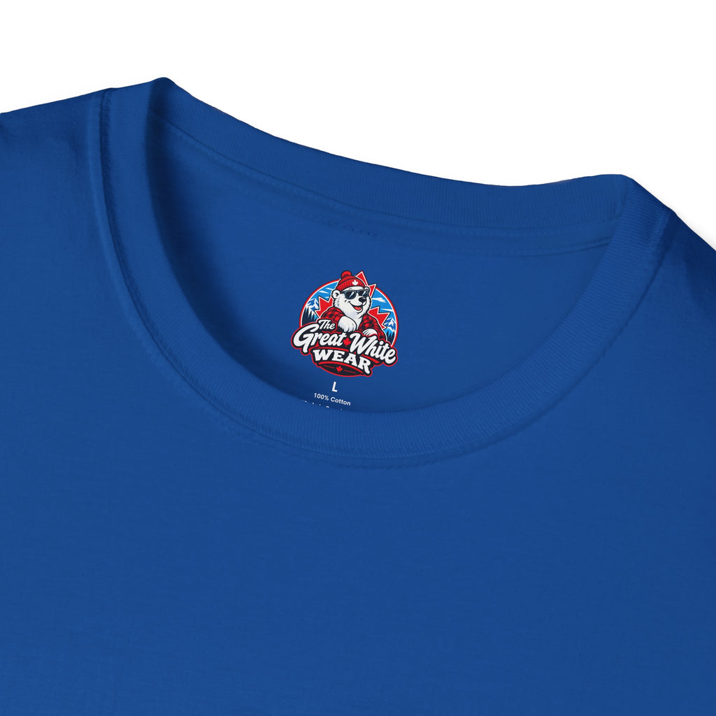 Canada Heartbeat T-Shirt — Red Maple Leaf ECG Design