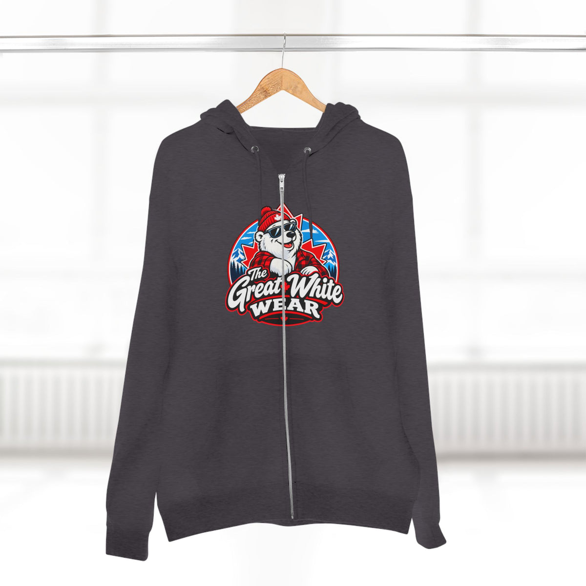 Great White Wear Polar Bear Womens Graphic Hoodie
