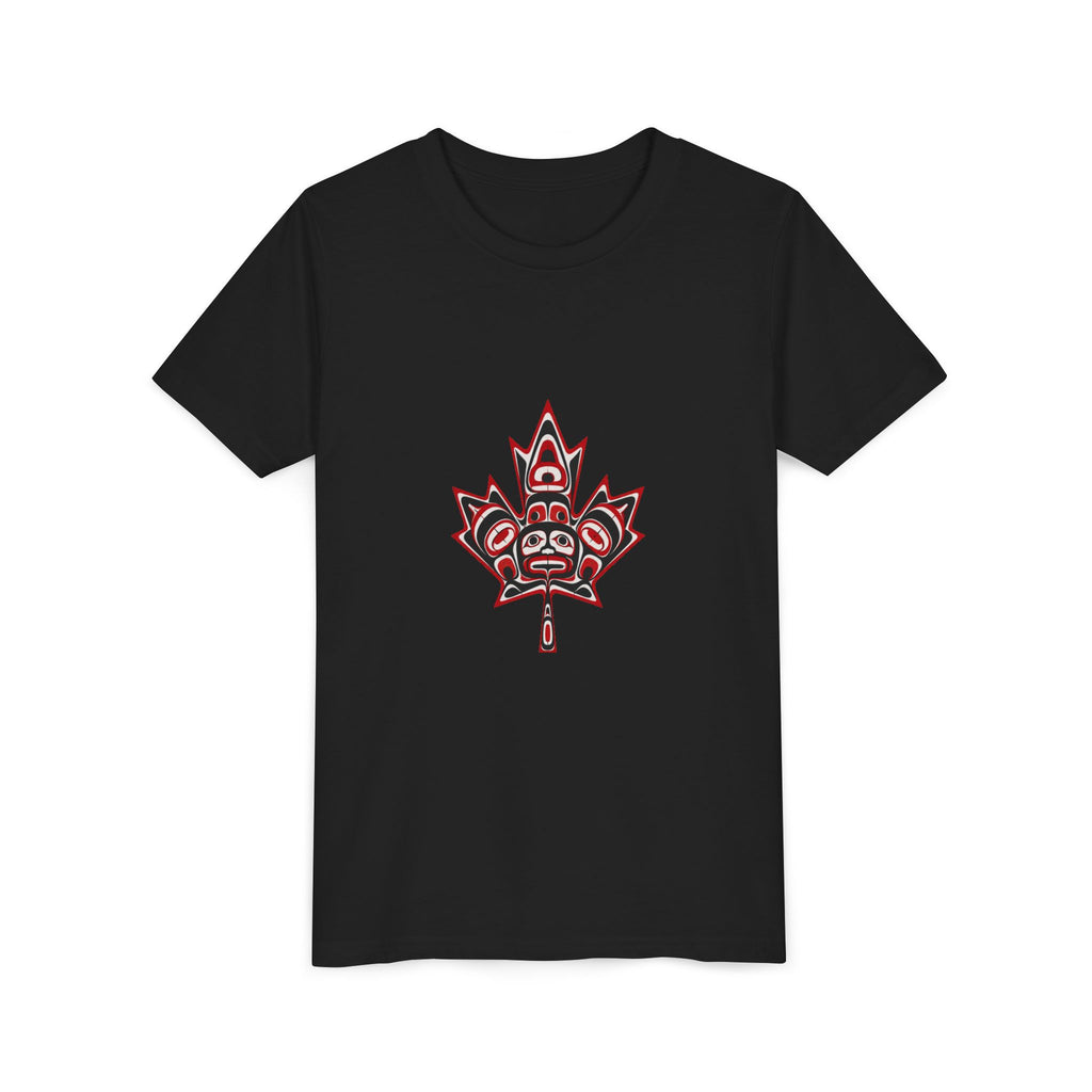 Youth Tee — Indigenous-Style Maple Leaf Graphic