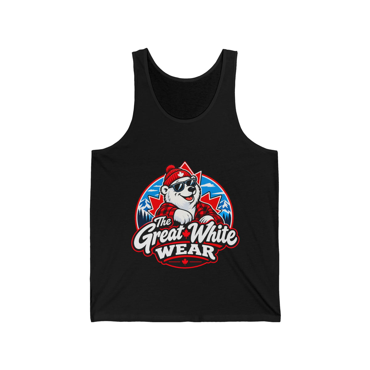 Great White Wear Polar Bear Womens Graphic Tank Top