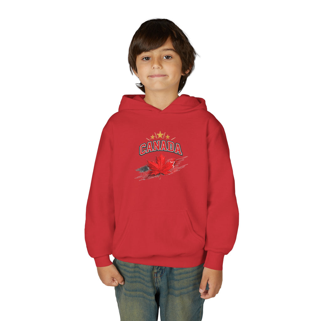 Canada Maple Leaf Youth Hoodie — Patriotic Canadian Youth  Sweatshirt