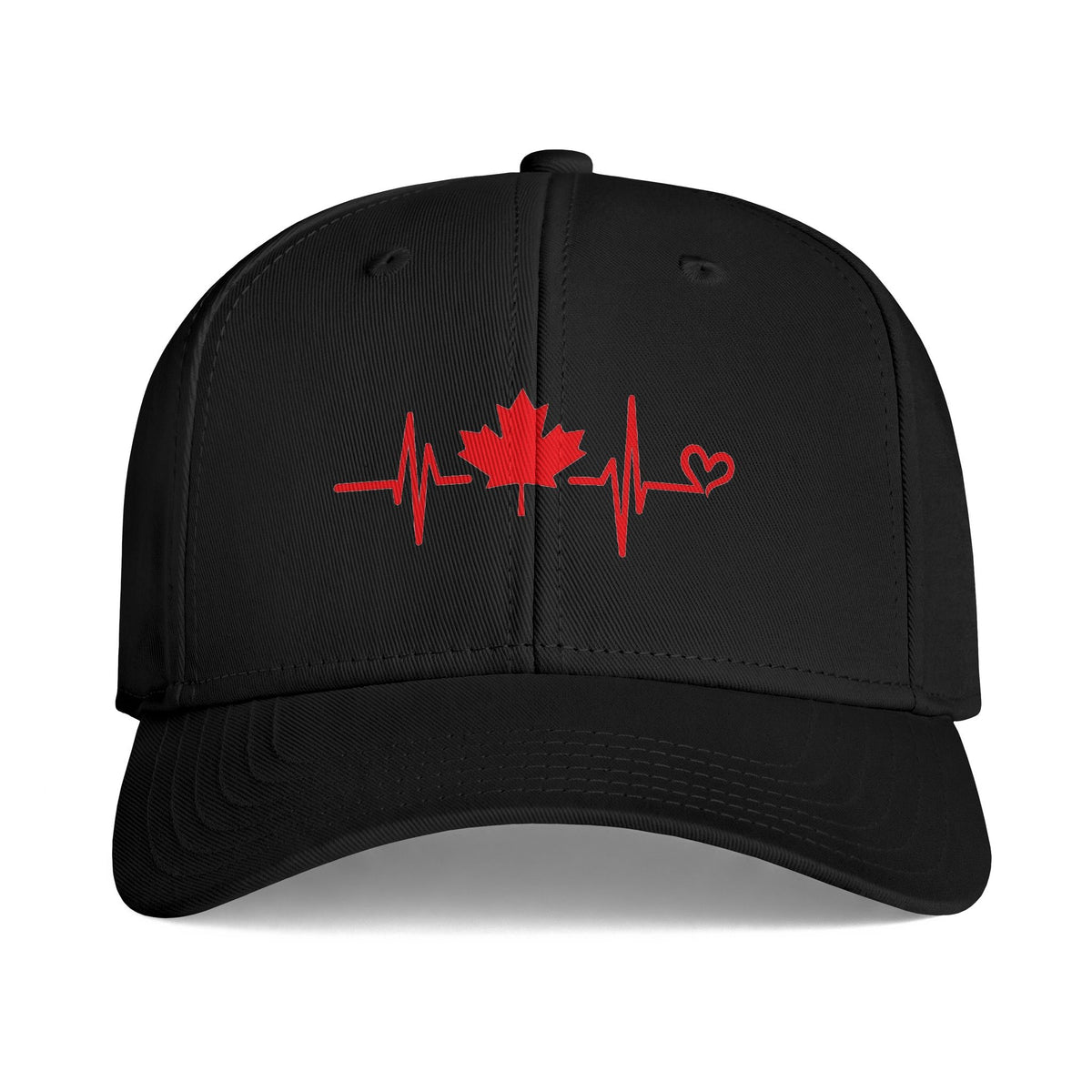 Canada Heartbeat Cap — Maple Leaf ECG Hat