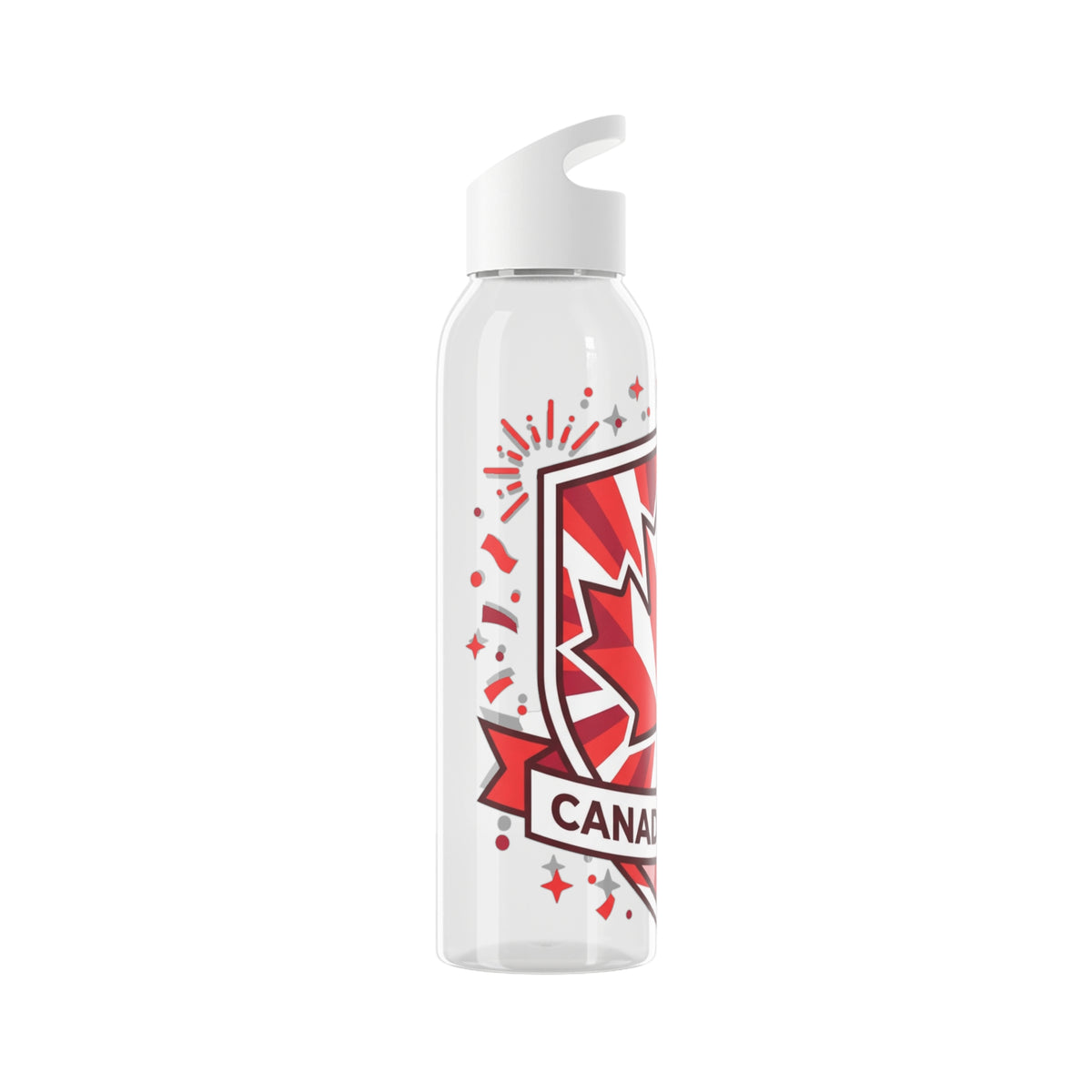 Canada Pride Water Bottle — Red Maple Leaf Stainless Travel Bottle