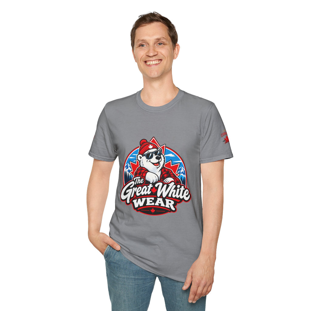 Great White Wear Polar Bear Mens Graphic T‑Shirt