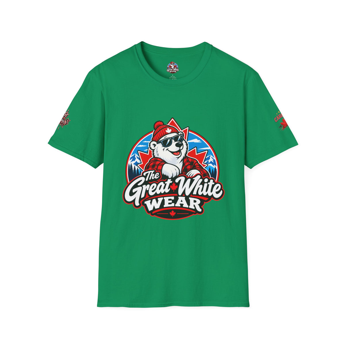 Great White Wear Polar Bear Womens Graphic T‑Shirt