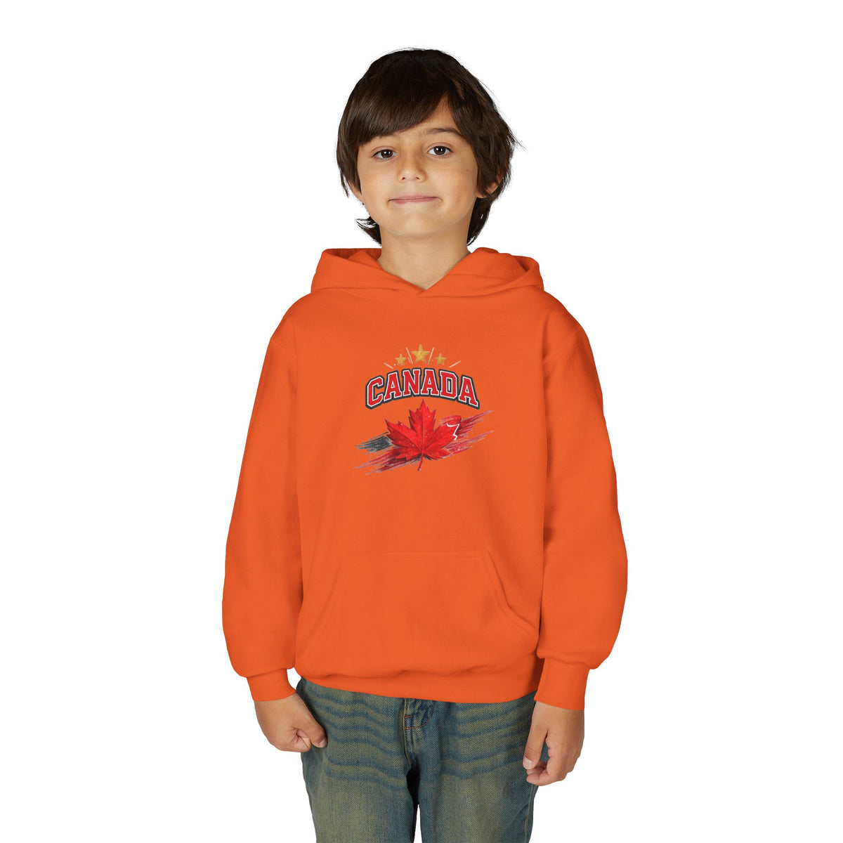 Canada Maple Leaf Youth Hoodie — Patriotic Canadian Youth  Sweatshirt