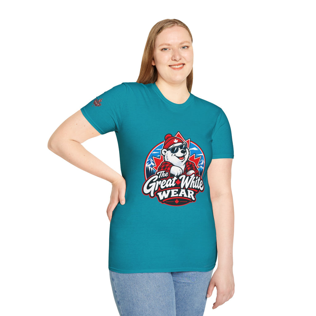 Great White Wear Polar Bear Womens Graphic T‑Shirt