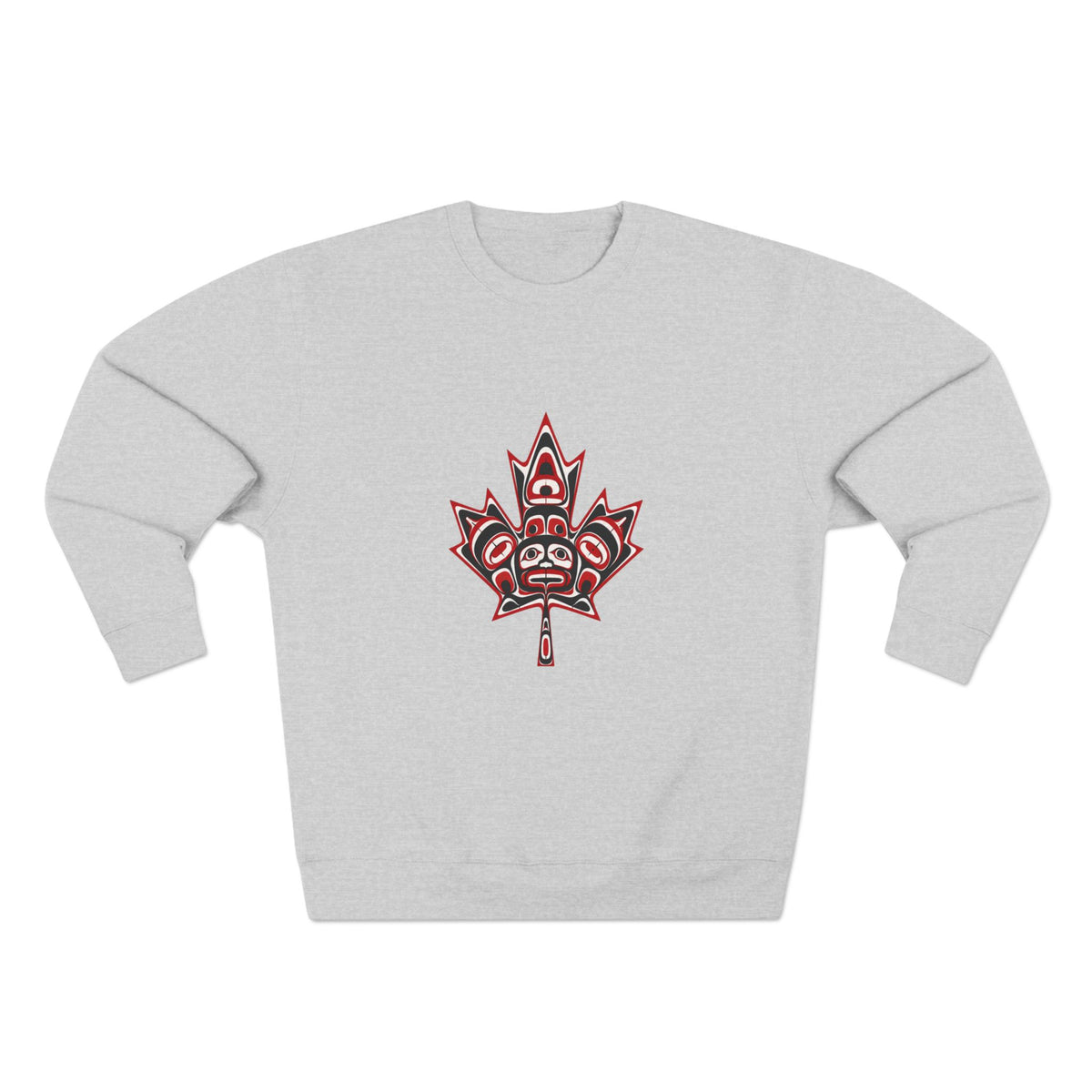Indigenous-Inspired Maple Leaf Crewneck Sweatshirt