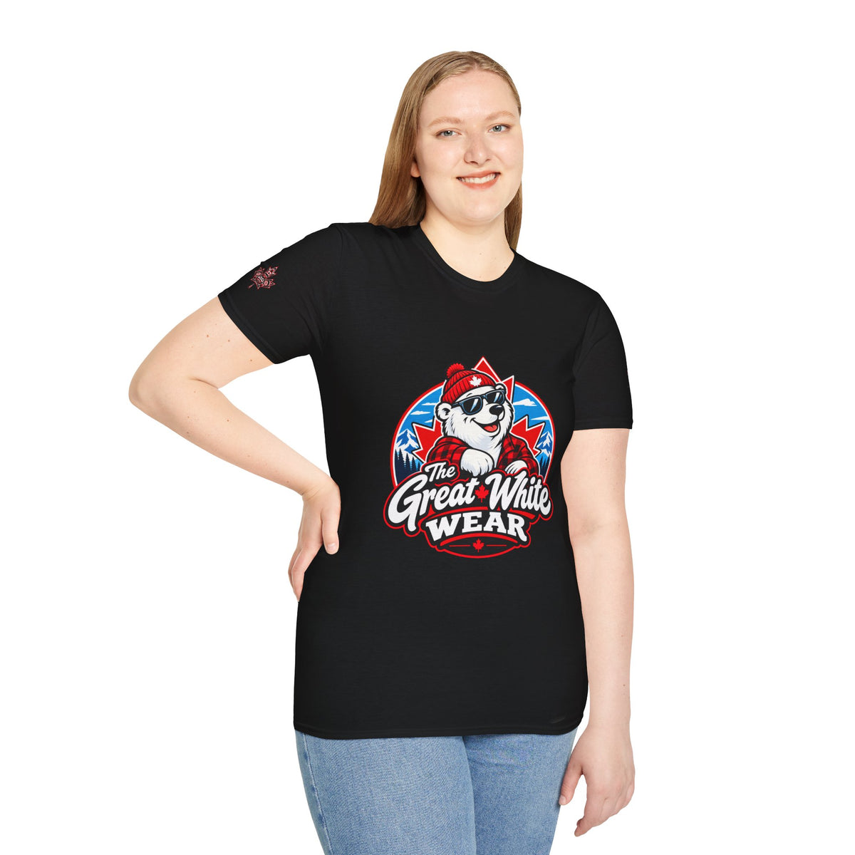 Great White Wear Polar Bear Womens Graphic T‑Shirt