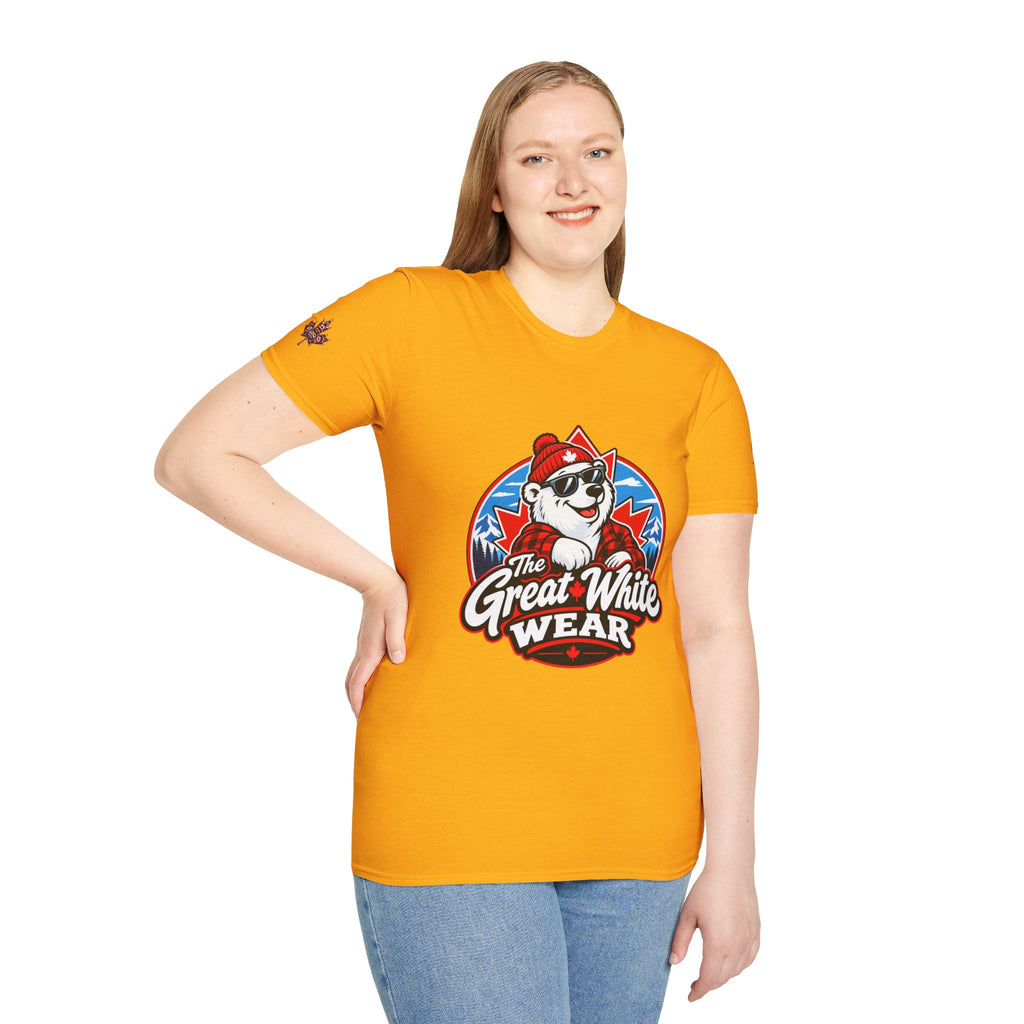 Great White Wear Polar Bear Womens Graphic T‑Shirt