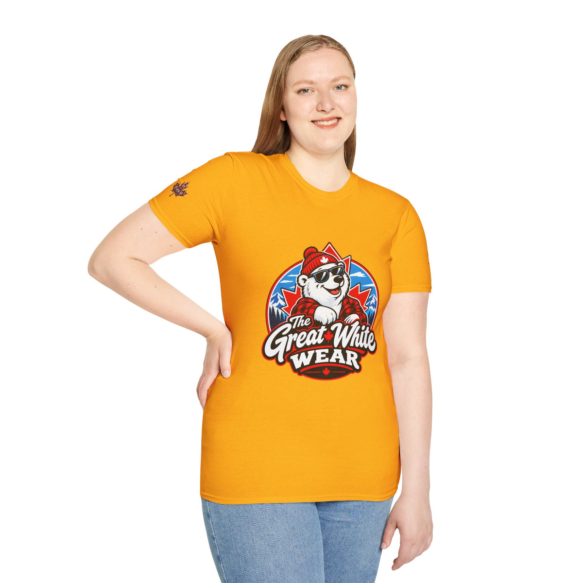 Great White Wear Polar Bear Womens Graphic T‑Shirt